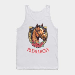 Patriarchy -- Retro Horse Design Tank Top